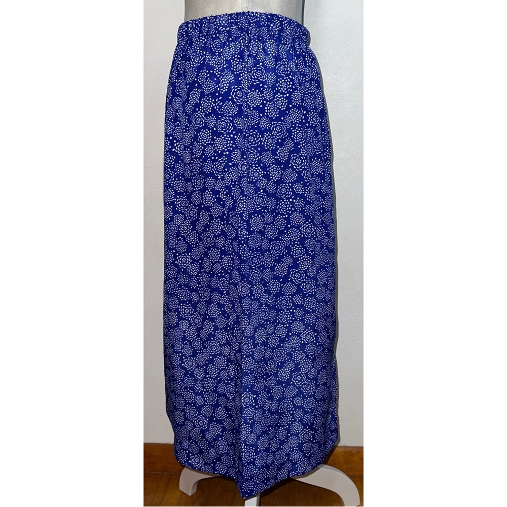 Vintage Blue & White Floral Skirt Set - Picture 7 of 13